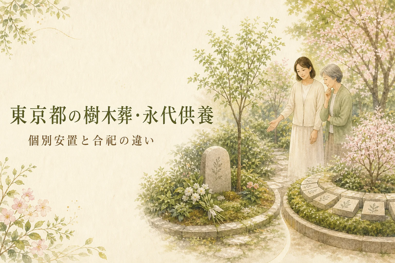 東京都の樹木葬・永代供養|個別安置と合祀の違い