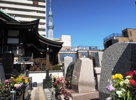 本法寺墓地の施設写真